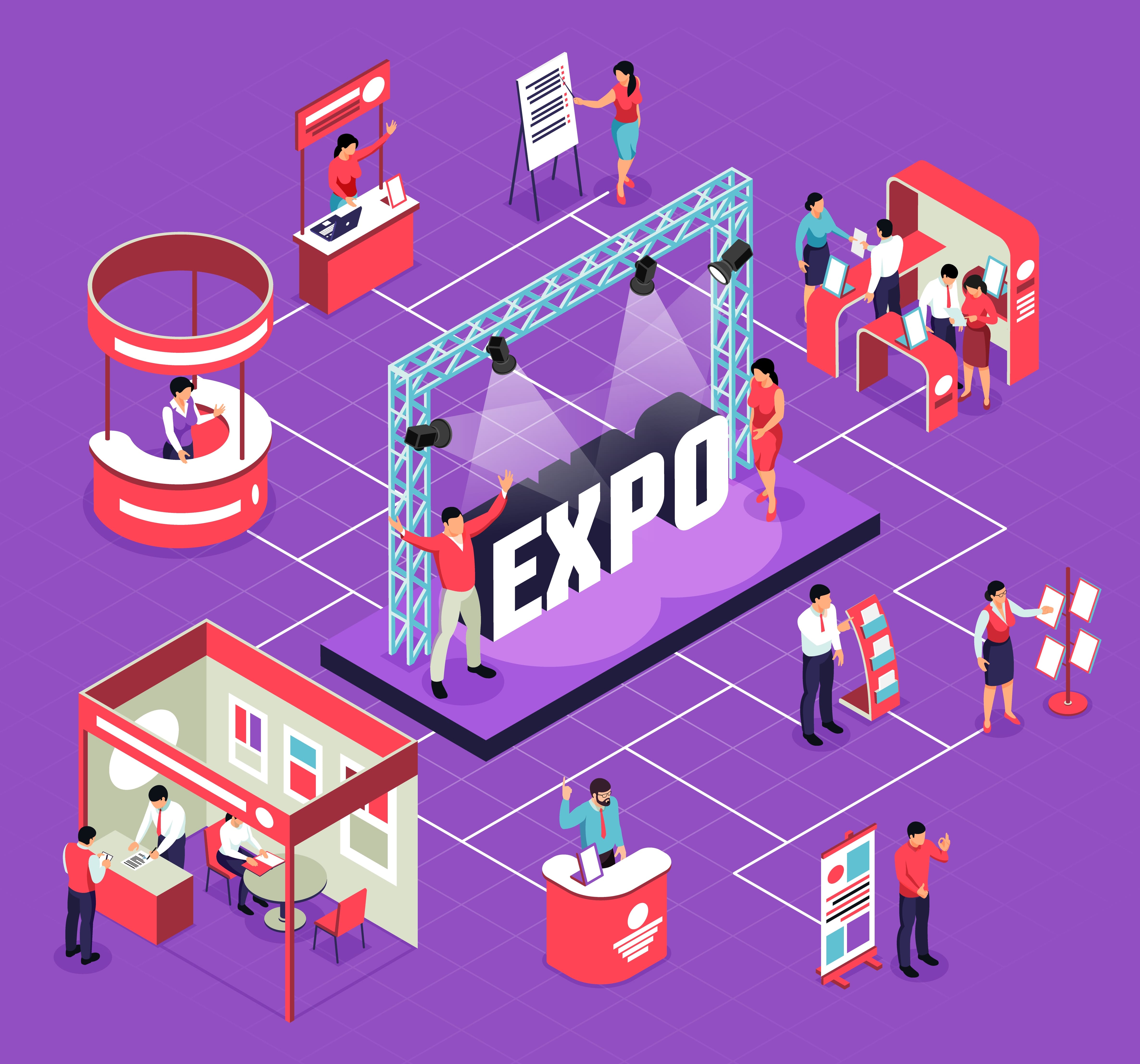 Invista na cenografia para estande em eventos e atraia mais visitantes
